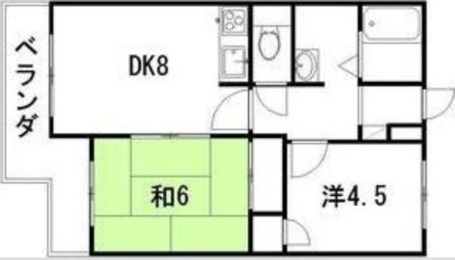 コーポ佐野富月寒東（301） 間取り図画像