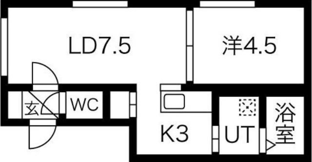 イースト9条ハイツ（302） 間取り図画像