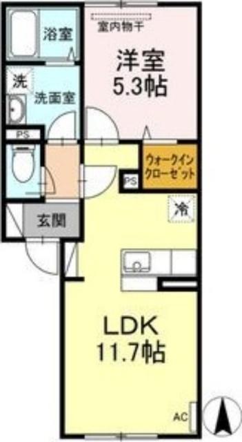 グレース　ノース３８（102） 間取り図画像