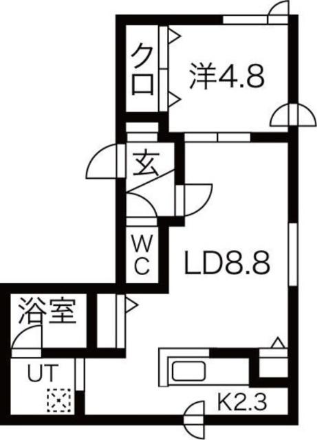 ＳＥＮＳＡＩ本通（302） 間取り図画像