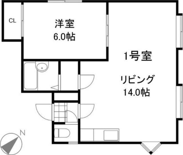 ニューライフ豊平（201） 間取り図画像