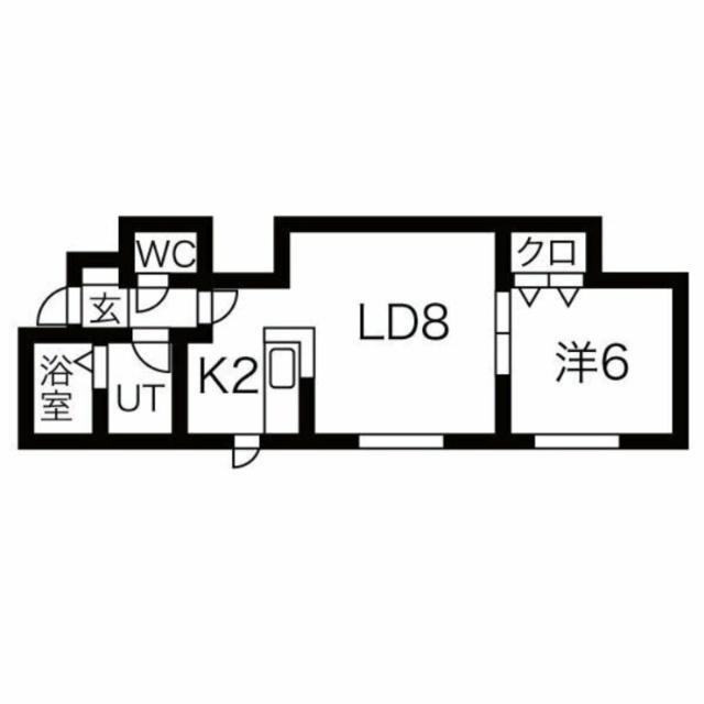 ＲＥＳＴ　ＨＩＬＬＳ白石駅　Ａ棟（202） 間取り図画像