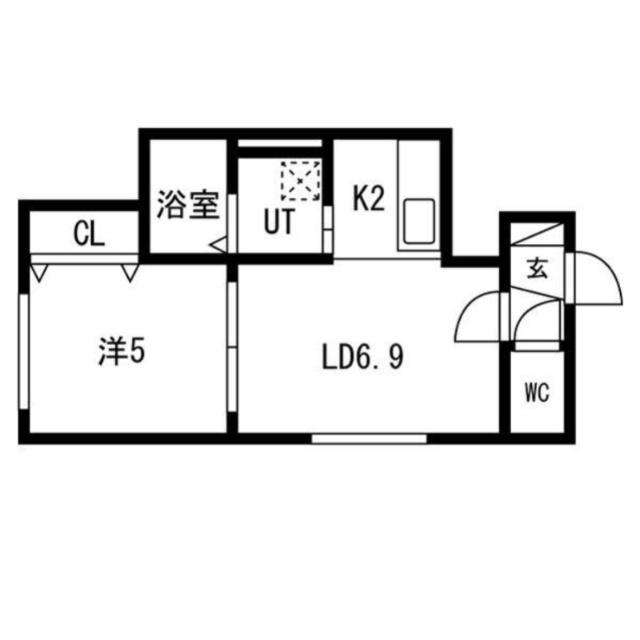 リベルティ平岸（103） 間取り図画像