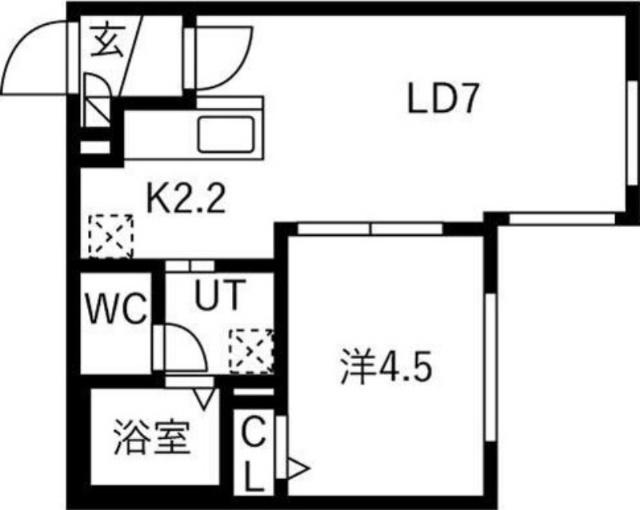 ビヨンド麻生（103） 間取り図画像