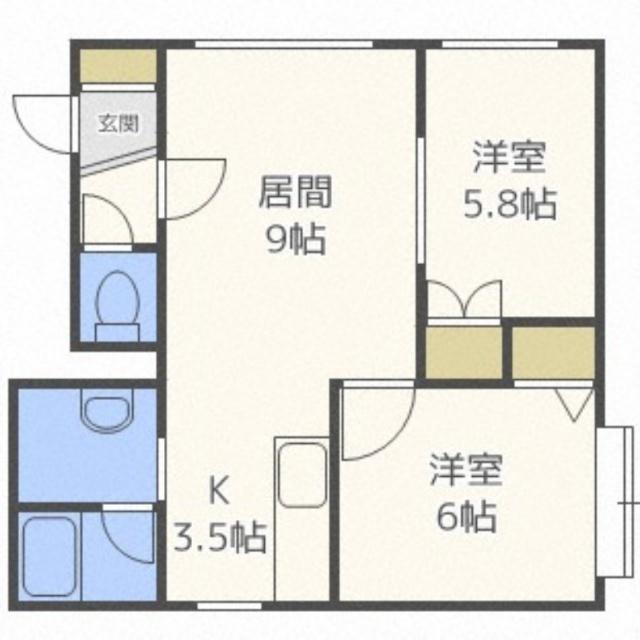 ヴェルコート（301） 間取り図画像