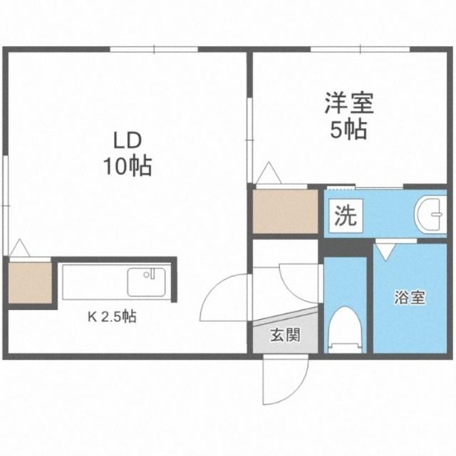アボンド豊平(Ａ　ＢＯＮＤ豊平)（101） 間取り図画像