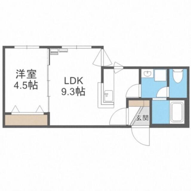 セピアガーデン豊平（406） 間取り図画像