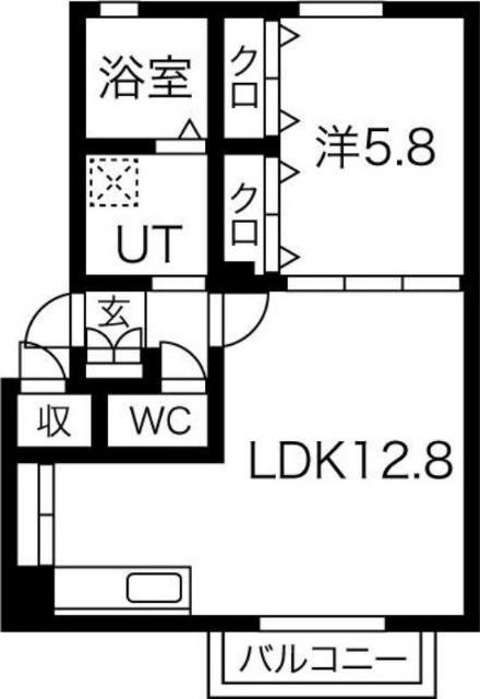 クラージュＮ３４（101） 間取り図画像