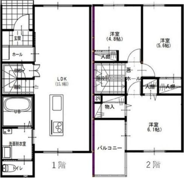 クレスタ（E） 間取り図画像