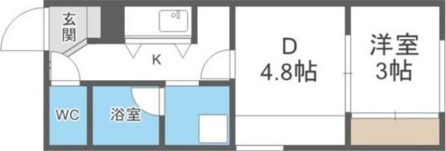 メニーズコート創成タウンＣ棟（201） 間取り図画像