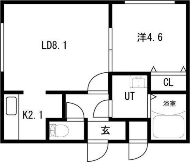 ボナールカノンＮ４３（101） 間取り図画像