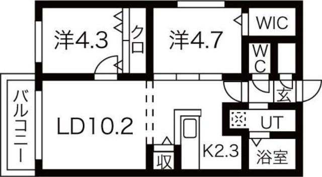 レジーナＮ２２（501） 間取り図画像