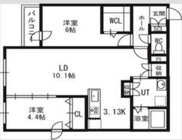 アルファスクエア北１２西３（801） 間取り図画像