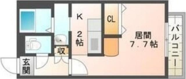 ラウルあいの里（206） 間取り図画像