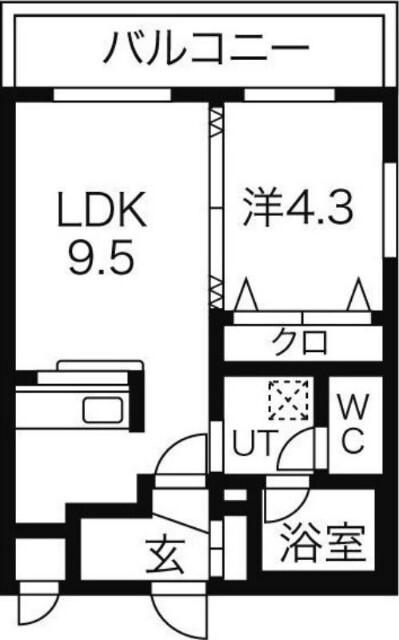 ＭＡＨＡＬＯ　ＯＨＡＳＨＩ　ＨＯＫＵＤＡＩ（101） 間取り図画像