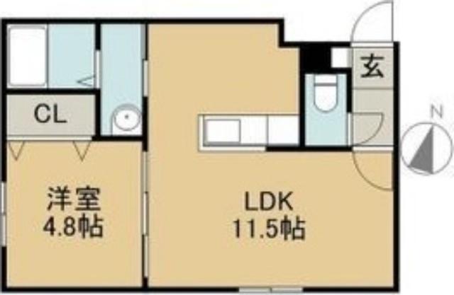 エリカーナ環状通東（302） 間取り図画像