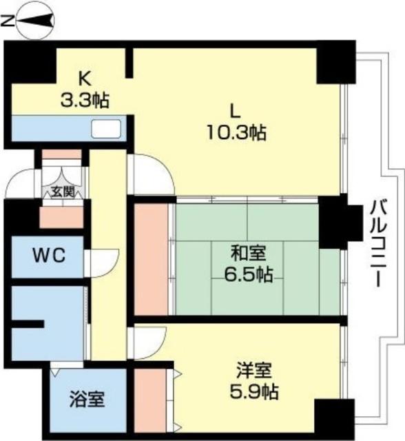 オ・ドミール北19条（302） 間取り図画像