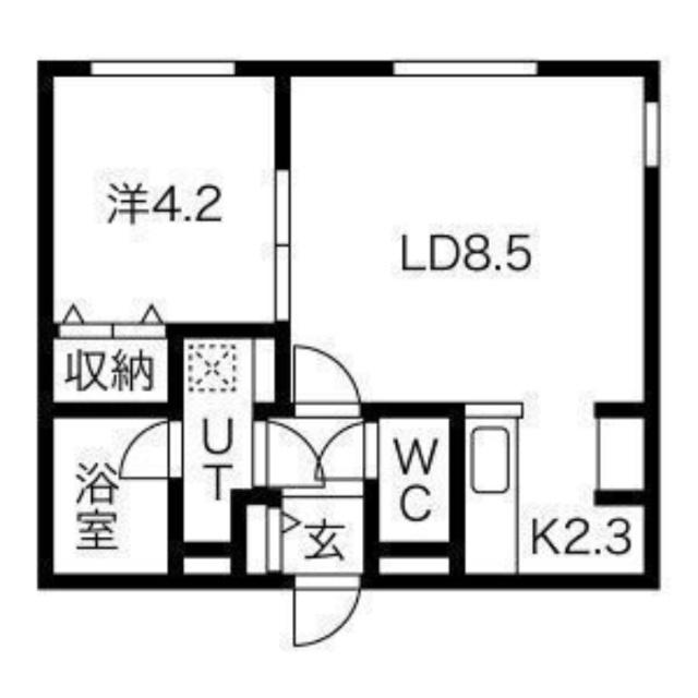 progresso(プログレッソ)（405） 間取り図画像