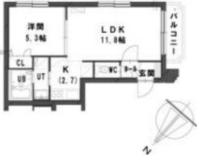 グランメール麻生（305） 間取り図画像