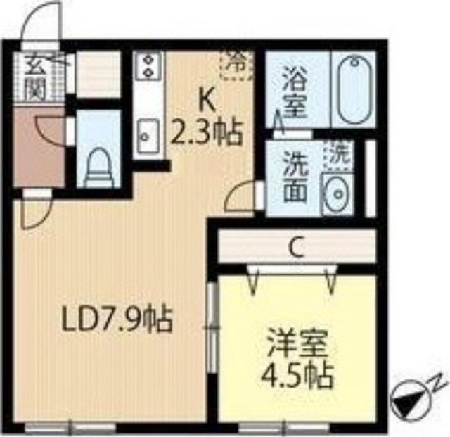 プレシェルト麻生（105） 間取り図画像