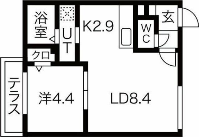 パティオ北２１（103） 間取り図画像