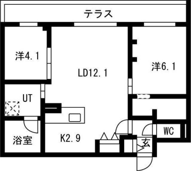 Ｌｉｅｎ南郷１３（101） 間取り図画像