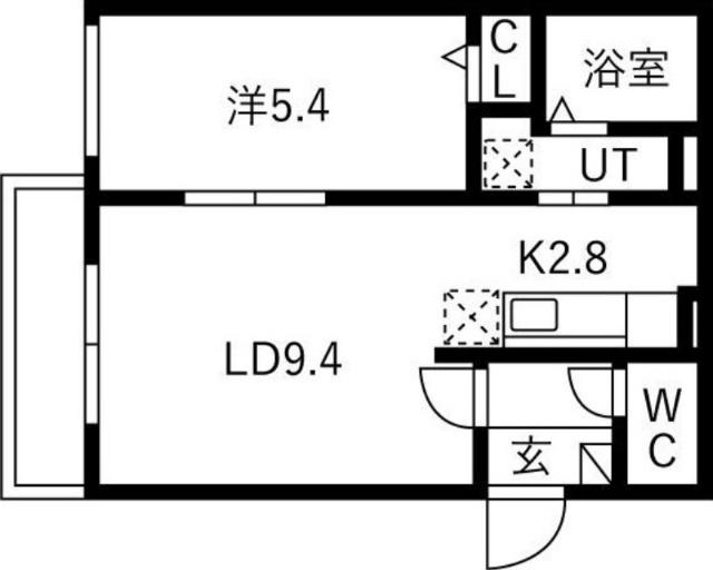 ライトベル新琴似（206） 間取り図画像