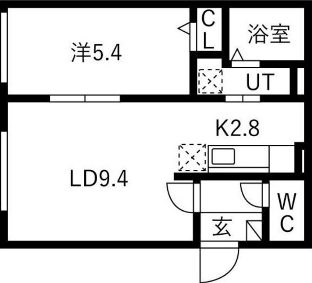 ライトベル新琴似（106） 間取り図画像