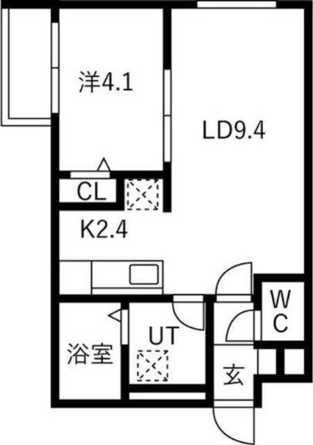 ライトベル新琴似（401） 間取り図画像