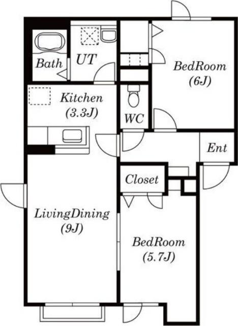 シャーメゾン元町グランビレッジＪ棟（102） 間取り図画像