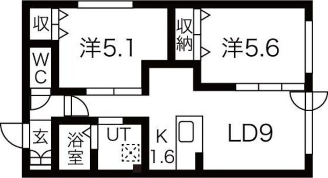 ステラ豊平（205） 間取り図画像