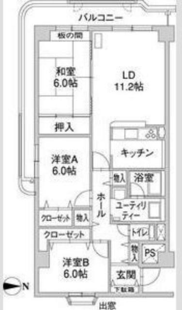 ル・ノール北9条（1007） 間取り図画像