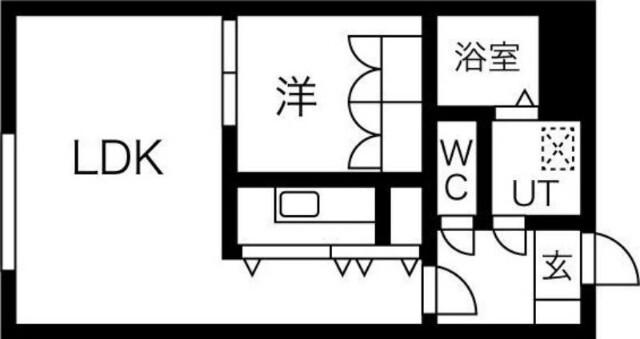 札幌市東区北二十三条東マンション 間取り図画像