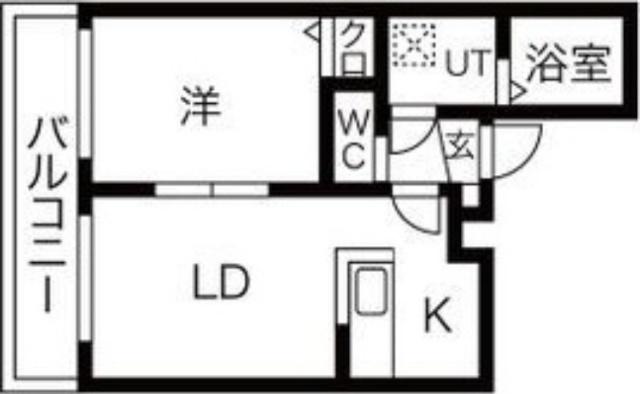 ＨＧＳ　ＭｉｎａｍｉＡｓａｂｕ　１ｓｔ（201） 間取り図画像
