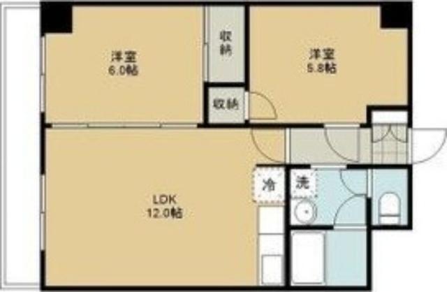 アルバアシャリア奥本ビル（401） 間取り図画像