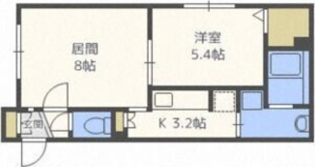 リストワール元町駅南（201） 間取り図画像