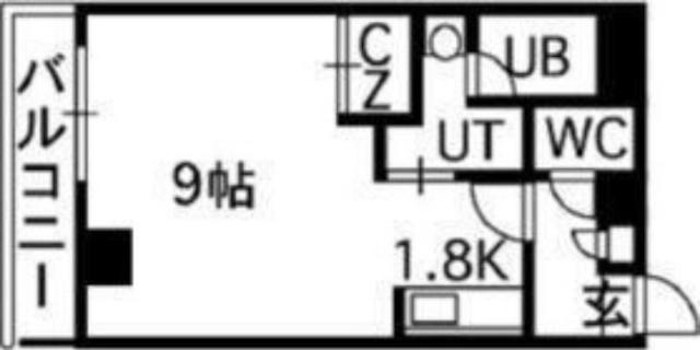 ルーブル４条館（605） 間取り図画像