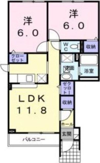 パークサイドＡ（101） 間取り図画像