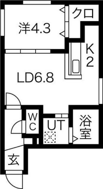アルーア北大前（305） 間取り図画像