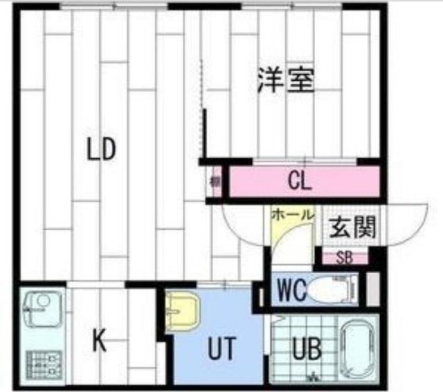 ＫＵＬＴＡ北１３条東Ⅰ（405） 間取り図画像