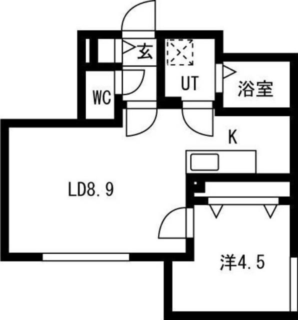 Ｖｉｃｔｏｉｒｅ麻生(ヴィクトワール麻生)（401） 間取り図画像