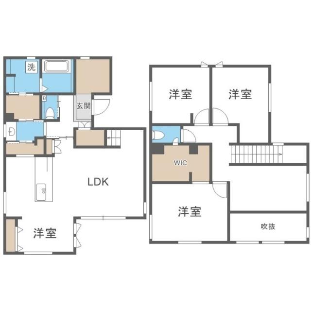 あいの里一条戸建（101） 間取り図画像