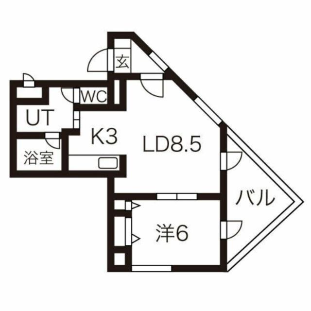 さんぱちBLDI（606） 間取り図画像