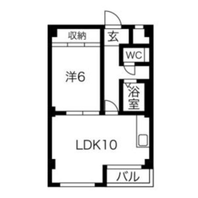ジャルダンⅠ（403） 間取り図画像