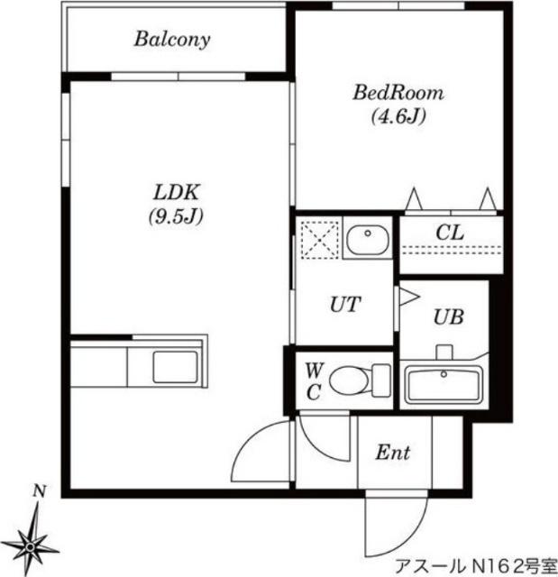 アスールN16（202） 間取り図画像