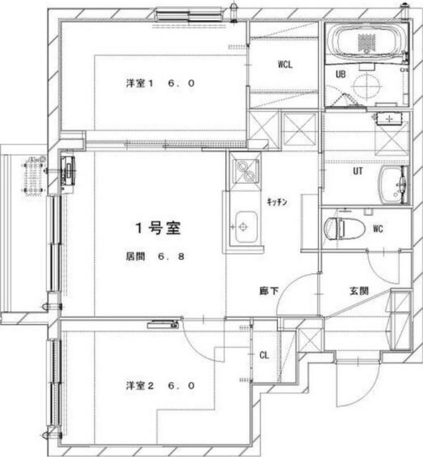 Ｍｅｓｉｇ　Ｇｒｅｅｎ(ミーシグ　グリーン)（201） 間取り図画像