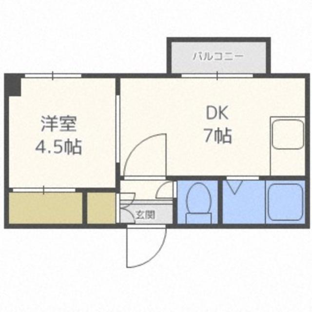 豊平コート（205） 間取り図画像