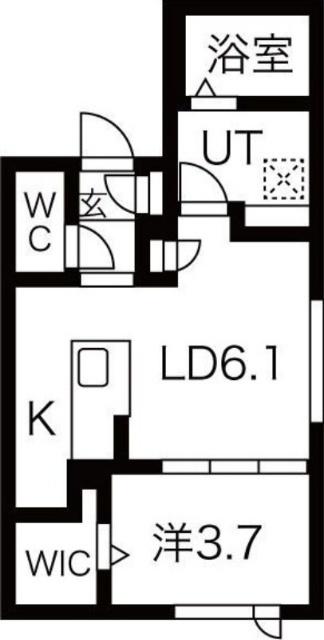 アルファスクエアドミニオン北１８条（305） 間取り図画像