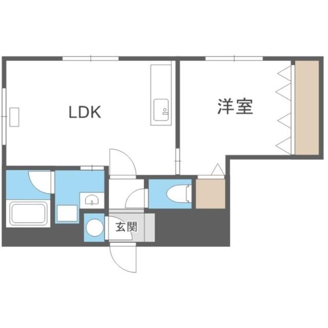 クレッシェンド・エヌズ６（303） 間取り図画像
