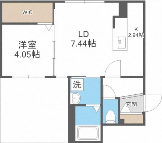 アールズ・コート平岸（102） 間取り図画像